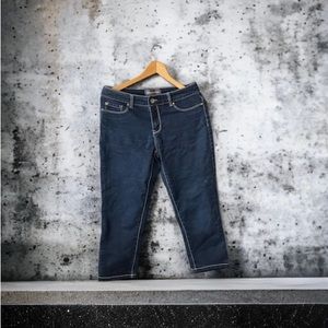 Reitmans Women’s Blue Jeans - Capri Size 9 Casual Festival Summer Beach Trendy